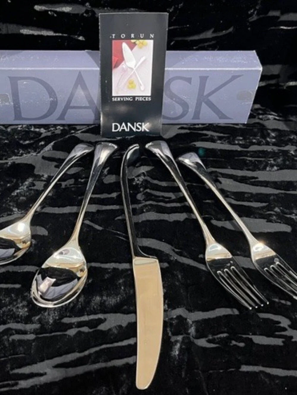 Dansk Torun 5 Piecec Flatware Set New In Box‎ & Never Used Rare Find!